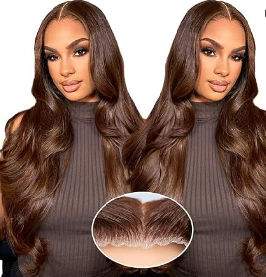 Glueless 5x5 HD Lace Closure Wigs Human Hair 5x5 Body Wave Closure Wig for Women  Human Hair Pre Plucked with Baby Hair 180% Density 5x5 Closure Wig True to length