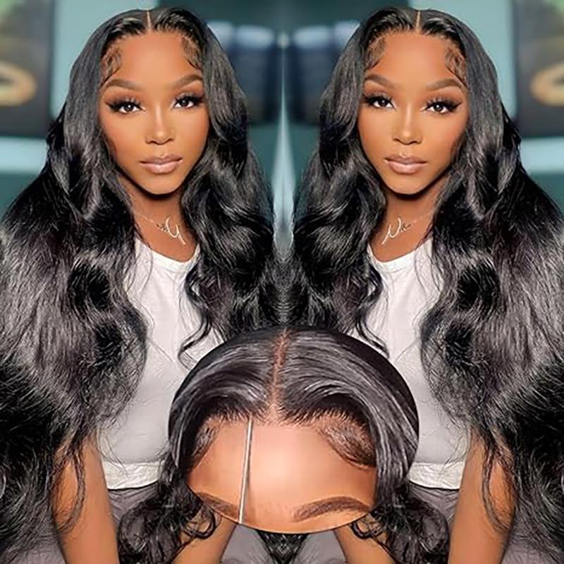 Glueless 5x5 HD Lace Closure Wigs Human Hair 5x5 Body Wave Closure Wig for Women  Human Hair Pre Plucked with Baby Hair 180% Density 5x5 Closure Wig True to length