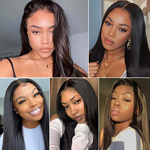 Straight Glueless Wigs Human Hair Pre Plucked 5x5 HD Lace Closure Wigs Human Hair for Black Women Pre Cut Lace for Beginners With Baby Hair