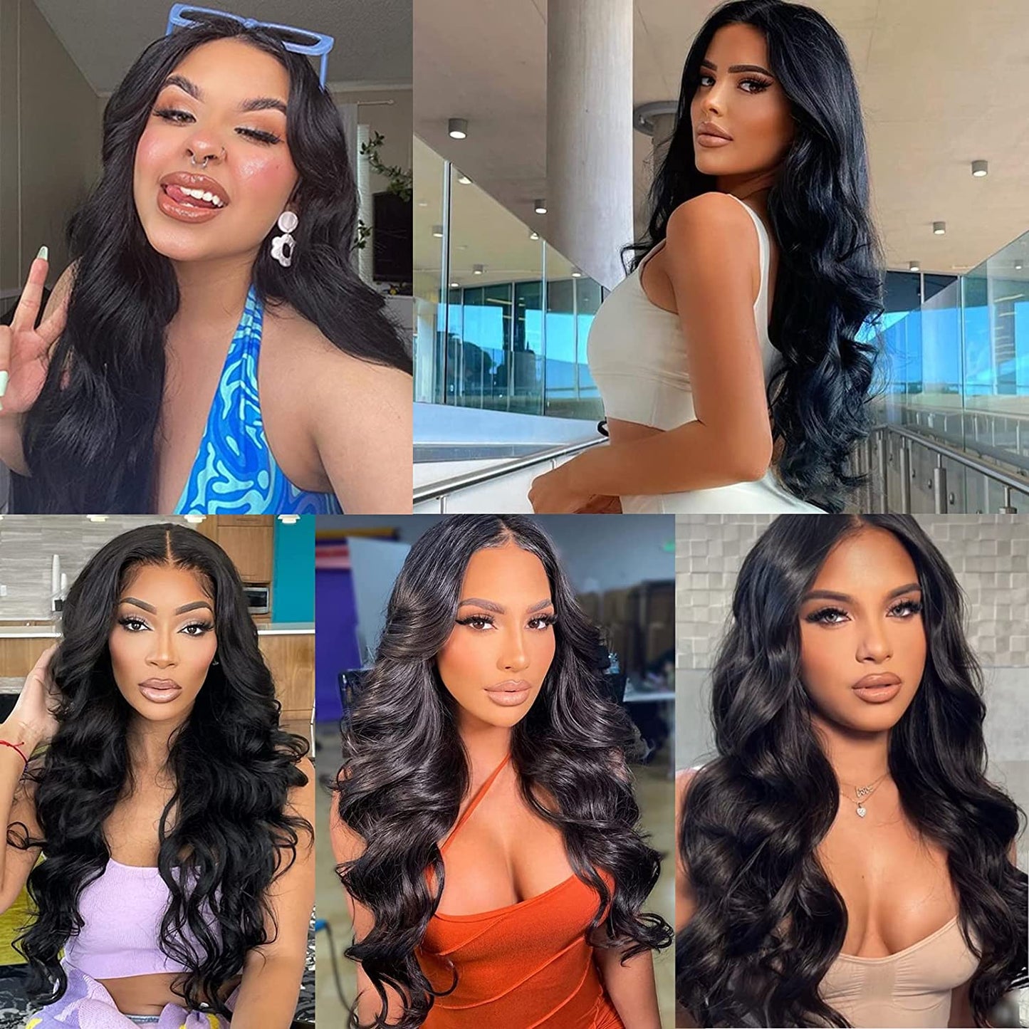 Glueless 5x5 HD Lace Closure Wigs Human Hair 5x5 Body Wave Closure Wig for Women  Human Hair Pre Plucked with Baby Hair 180% Density 5x5 Closure Wig True to length